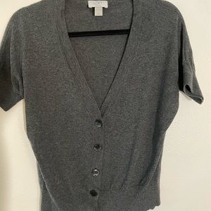 Grey shirt sleeve cardigan
